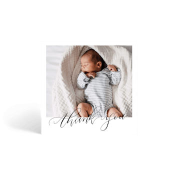Thank You Calligraphy Photo Frame
