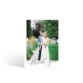 Thank You Calligraphy Portrait